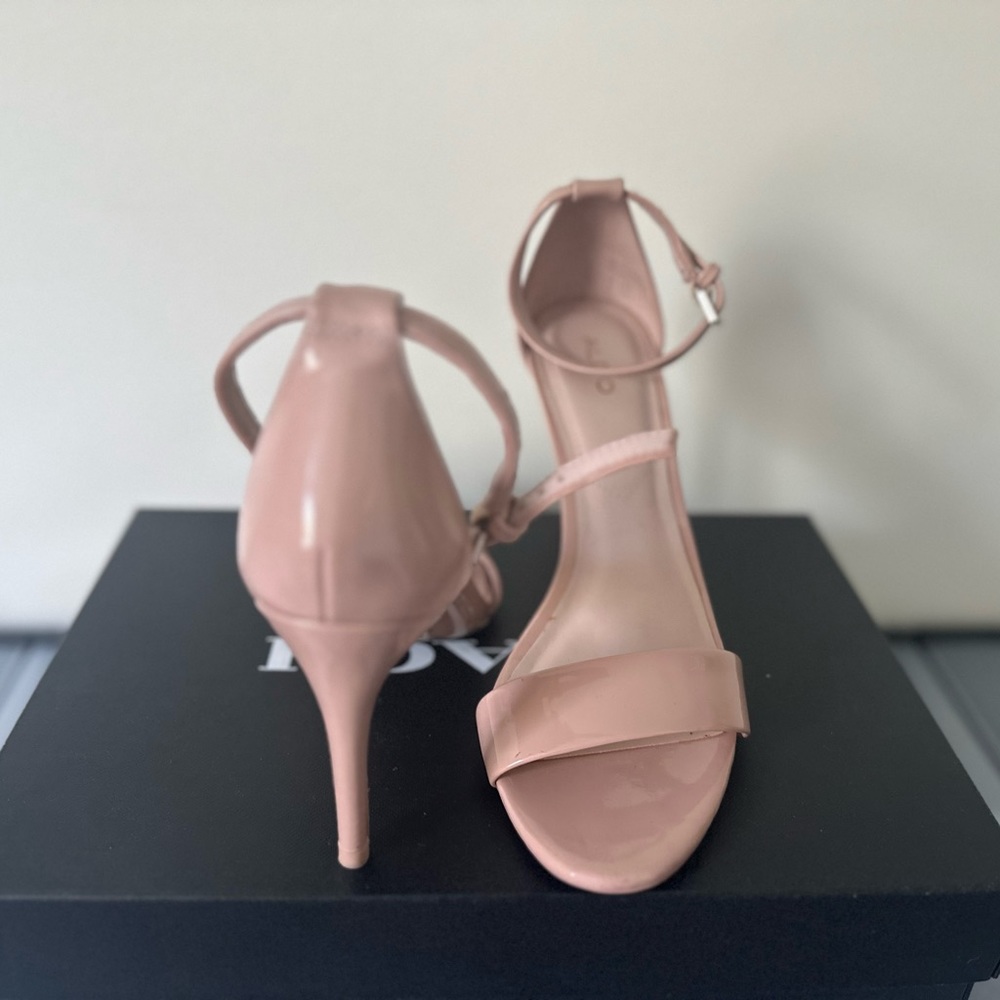 ALDO Women’s Strapped Stiletto Sandal Heel in Nude, Size: 8